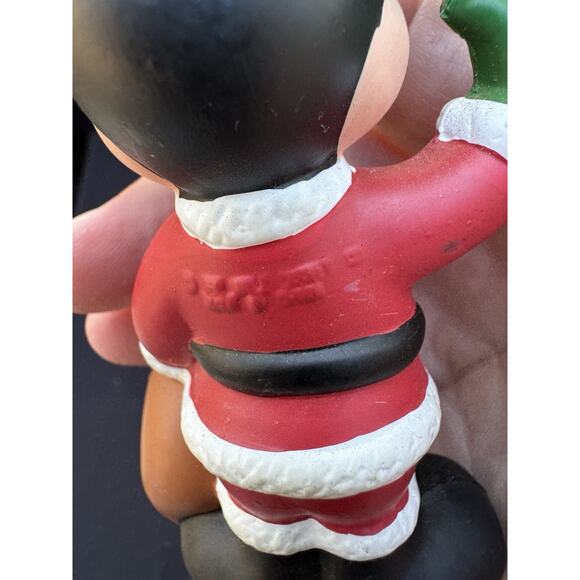 Vtg Mickey Mouse in Santa Suit Christmas Ornament The Walt Disney Co. 3-3/4” LO2 - Picture 6 of 9